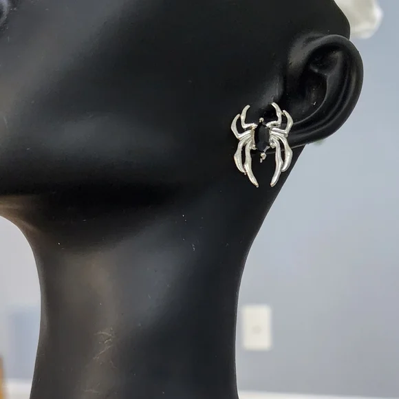 Silver Statement Earrings - Picture 7 of 8